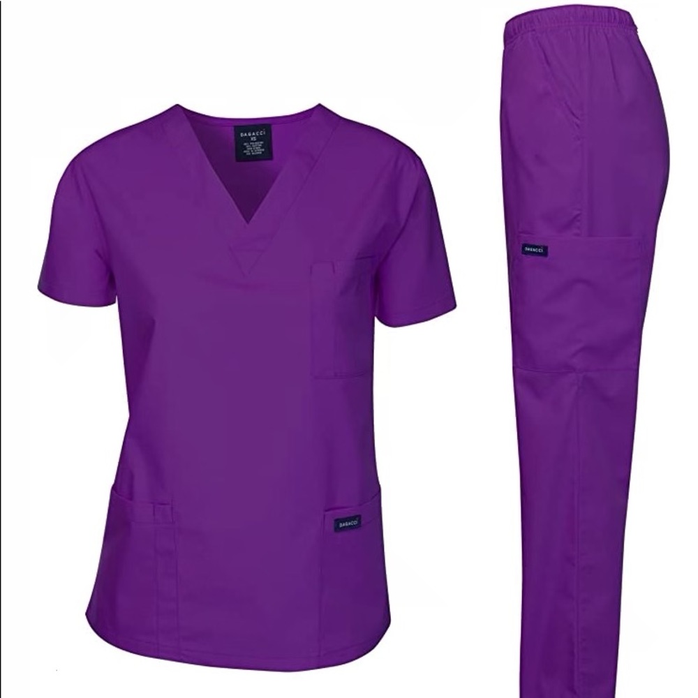 Dagacci Purple Scrubs Set